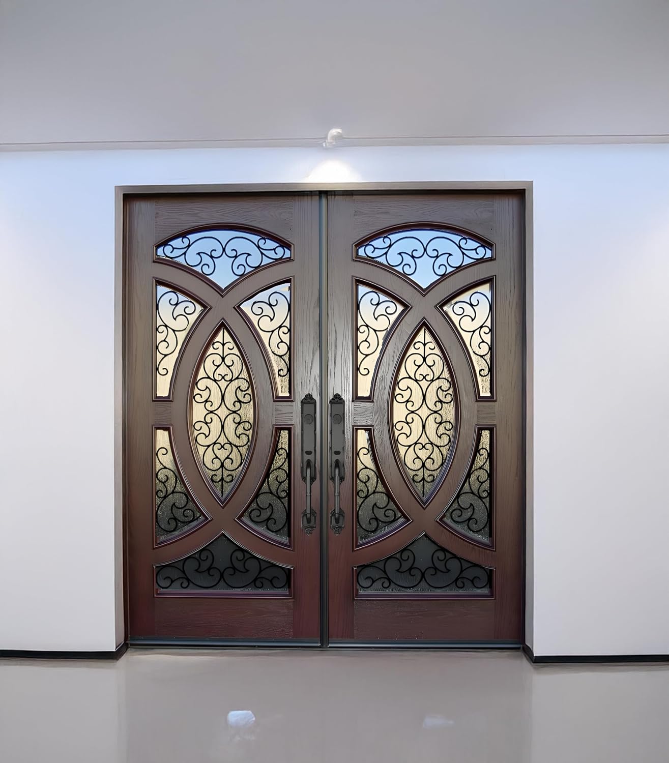 Double Front Door Review,AR06W double front door review and rating,is AR06W front door worth buying review,double front door review pros and cons,dark walnut entry door review honest opinion,Forever Doors AR06W review verdict review - unboxing and complete package contents
