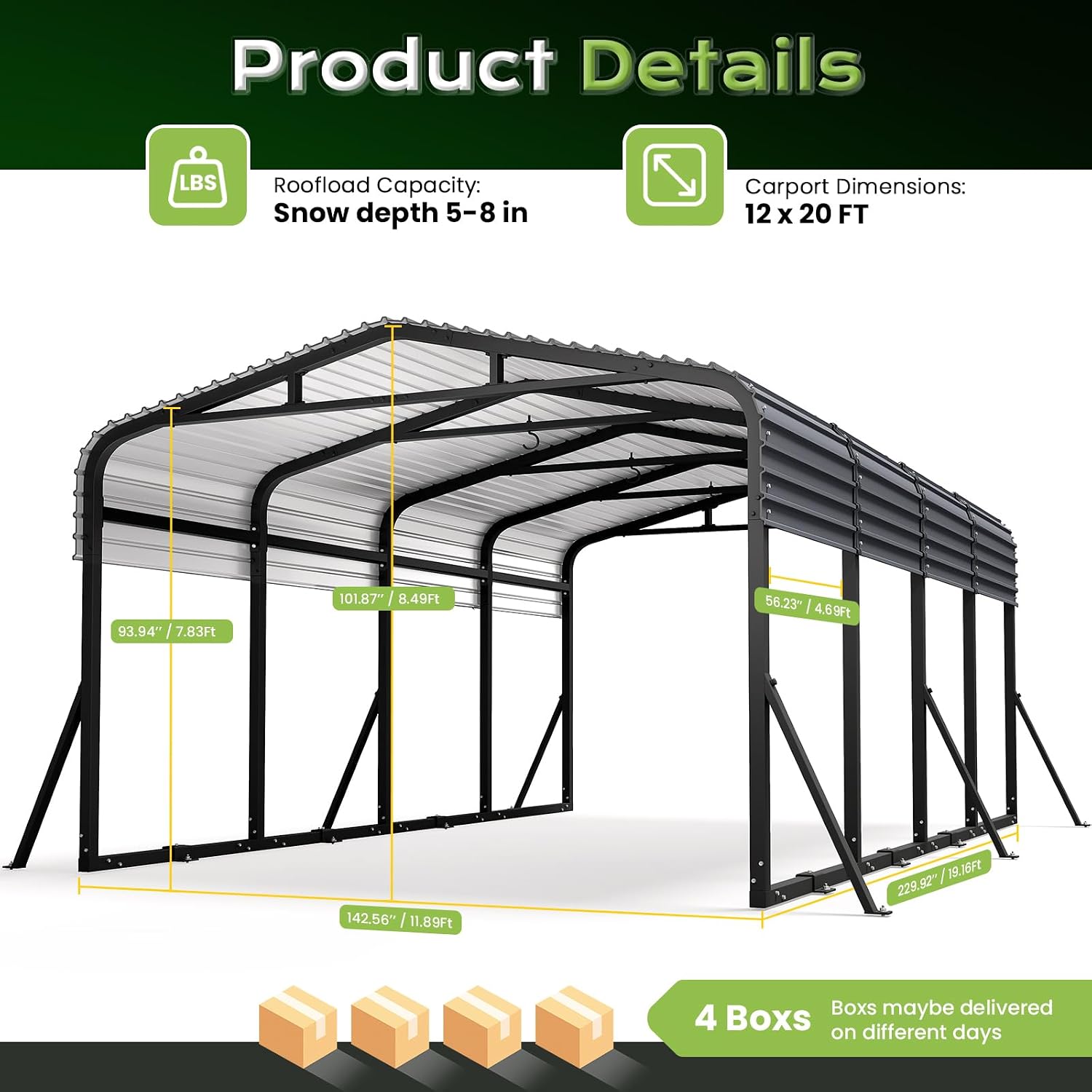 Reviews - Jocoevol 12x20FT Metal Carport Review: Worth Buying? Jocoevol 12x20FT Metal Carport Review,Jocoevol 12x20FT Metal Carport Review and Rating,Is Jocoevol 12x20FT Metal Carport Worth Buying,Jocoevol 12x20FT Metal Carport Review Pros Cons,Jocoevol 12x20FT Metal Carport Review Honest Opinion,Jocoevol 12x20FT Metal Carport Review Verdict review - unboxing and complete package contents