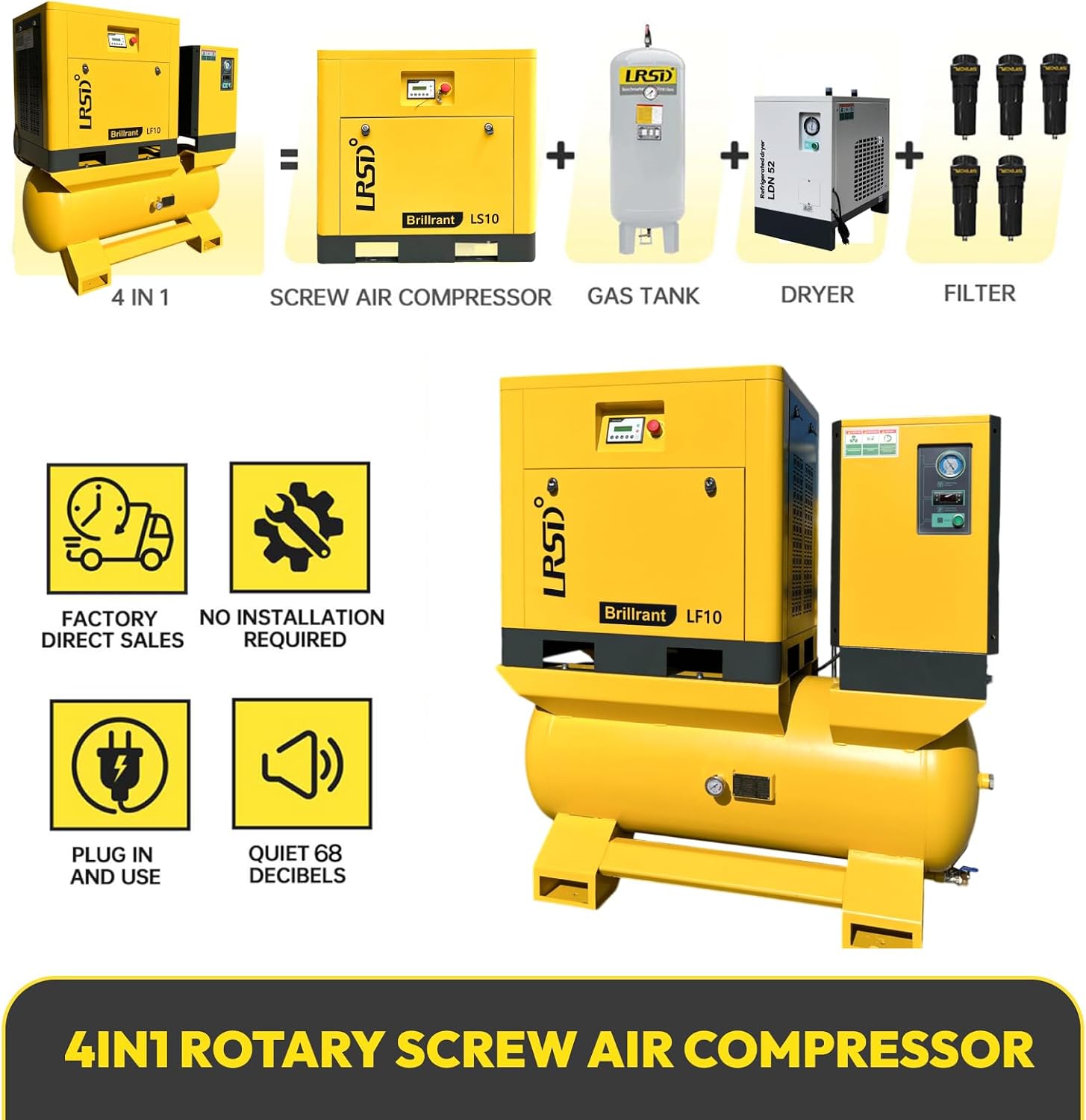 LRSD LF10 air compressor review,LRSD LF10 air compressor review and rating,is LRSD LF10 worth buying,LRSD LF10 air compressor review pros cons,LRSD LF10 review honest opinion,LRSD LF10 rotary screw compressor review verdict performance review and real-world results